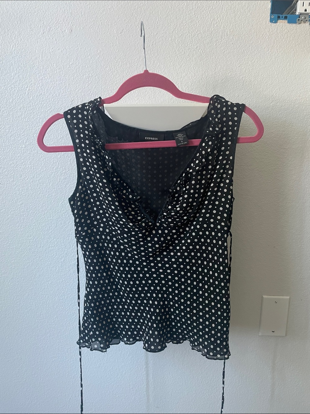 Early 2010’s Top black polka dot Tank